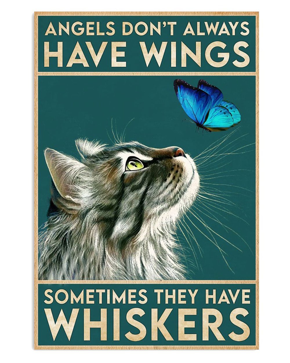 Angelic Cat Poster