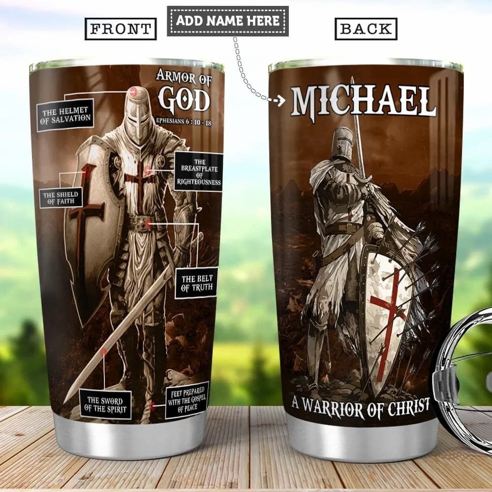 Armor Of God Bible Personalized Tumbler