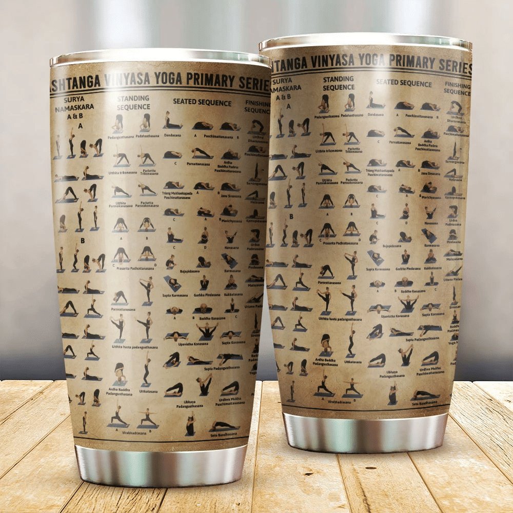 Ashtanga Vinyasa Yoga Primary Series Personalized Tumbler