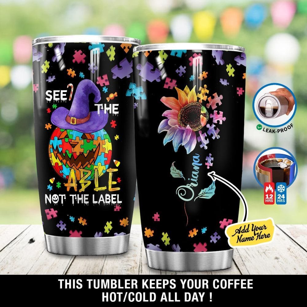 Autism Awareness See The Able Personalized Tumbler