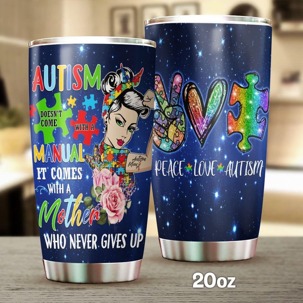 Autism Mom YW Personalized Tumbler