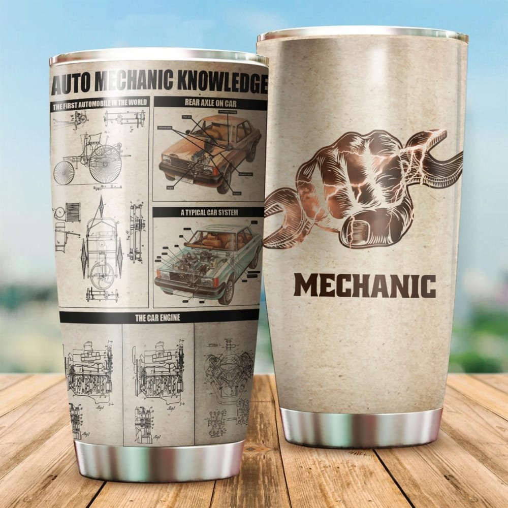 Auto Mechanic Knowledge Personalized Tumbler