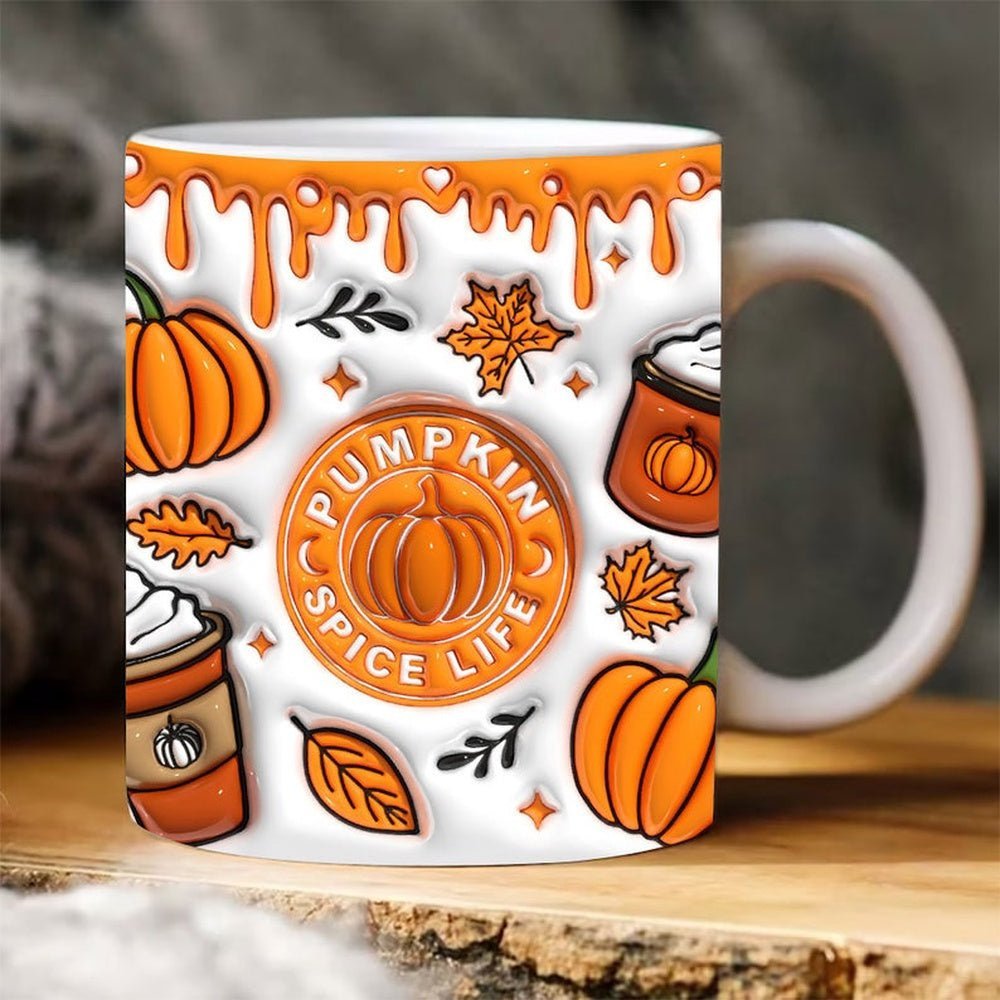 Autumn 3D Mugs Thanksgiving Gifts