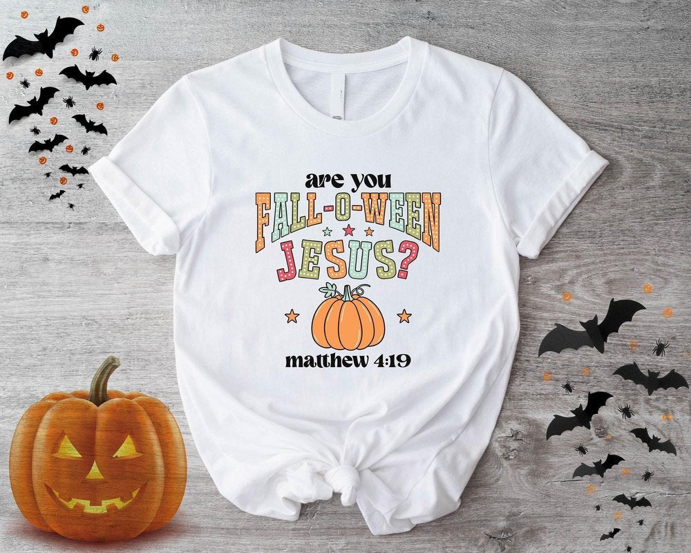 Autumn Christian Jesus Cute Tshirt Halloween