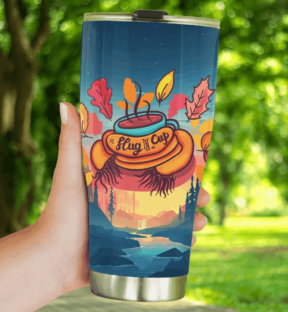 Autumn Hug In A Cup Personalized Tumbler