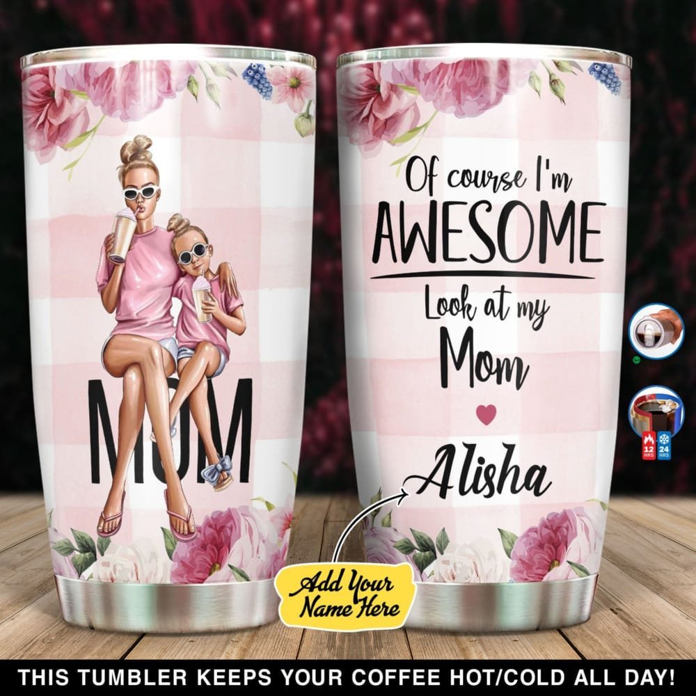 Awesome Mom Personalized Tumbler