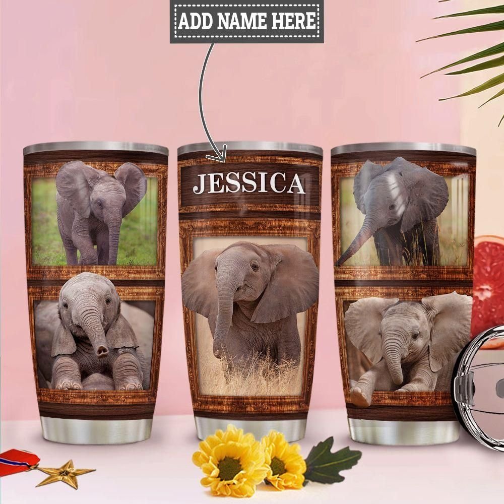 Baby Elephant Personalized Tumbler