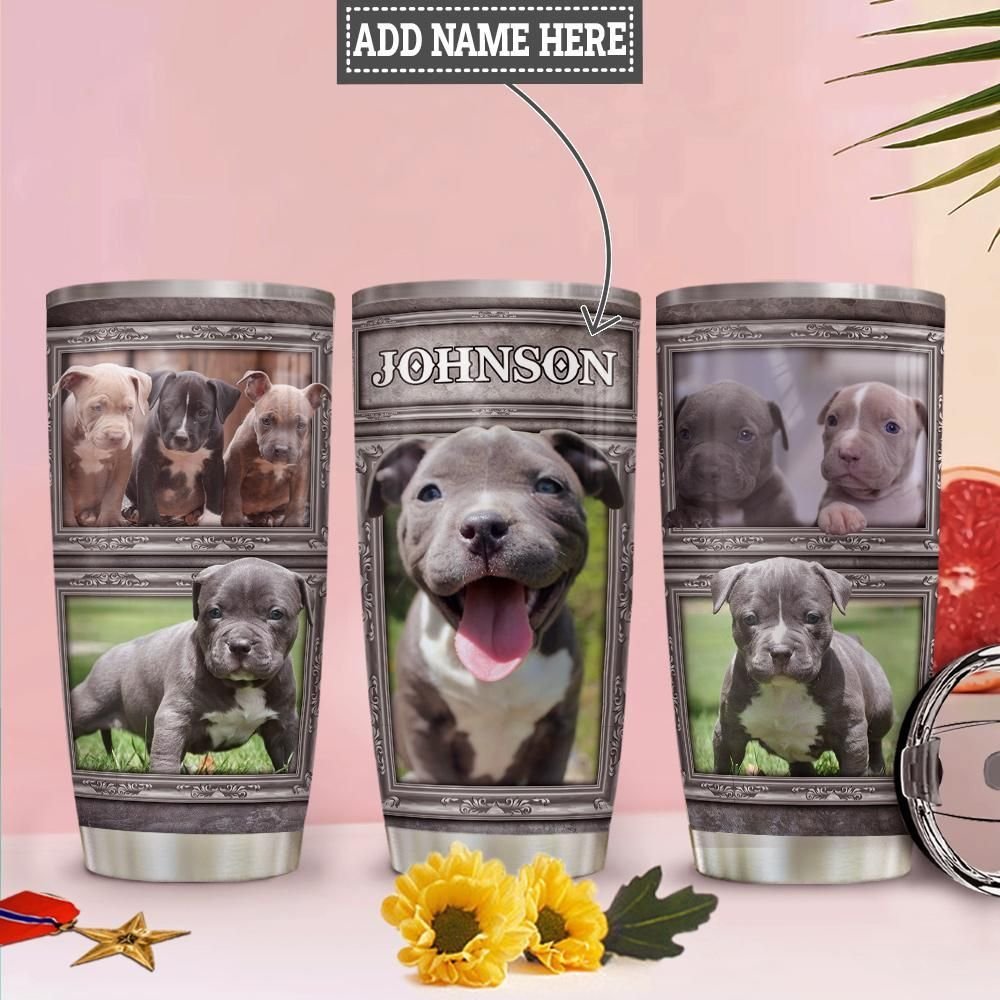 Baby Pitbull Personalized Tumbler