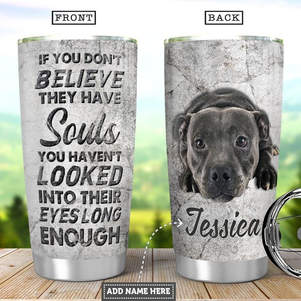 Baby Pitbull Soul Personalized Tumbler