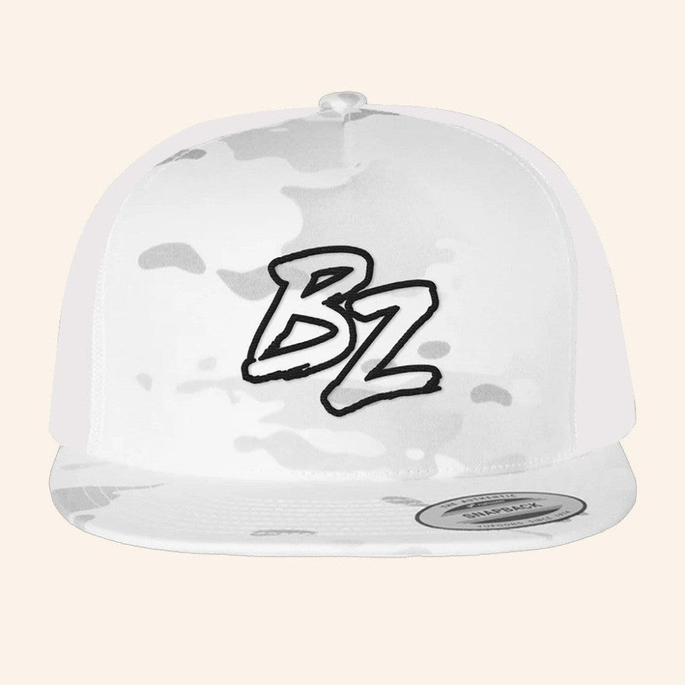 Bailey Zimmerman Merch Tour 2025 BZ White Camo Hat Snapback Best Gifts For Husband - Lilybirchmarket