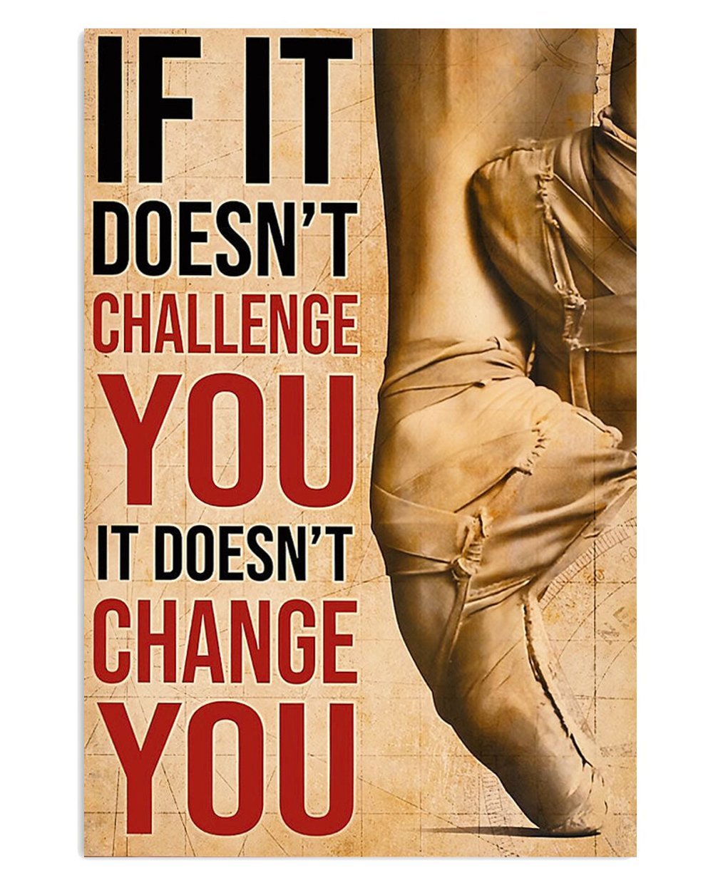 Ballet Challenge Motivational Poster