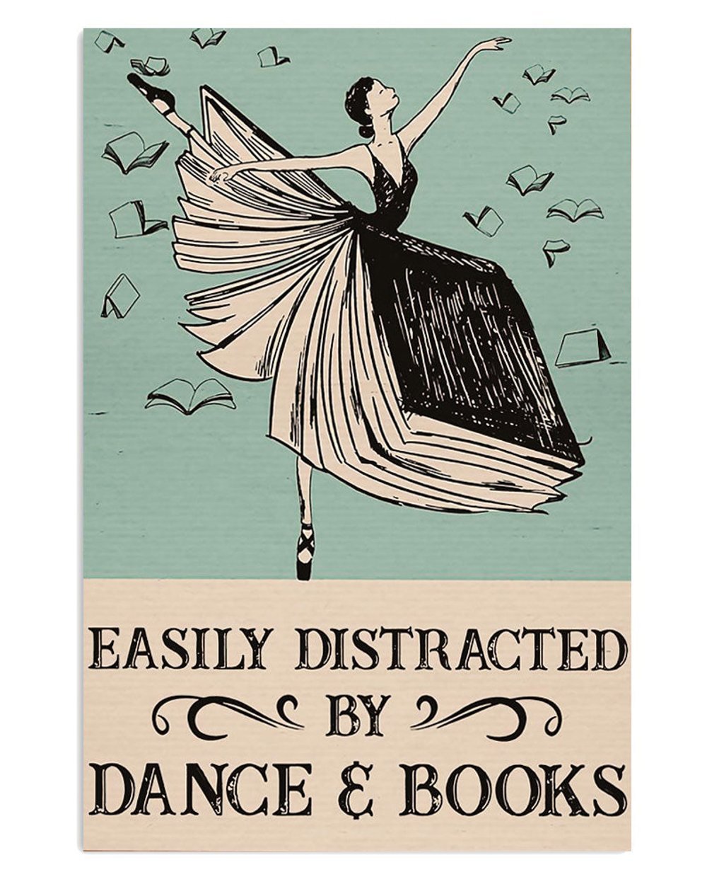 Ballet Dance and Books Poster