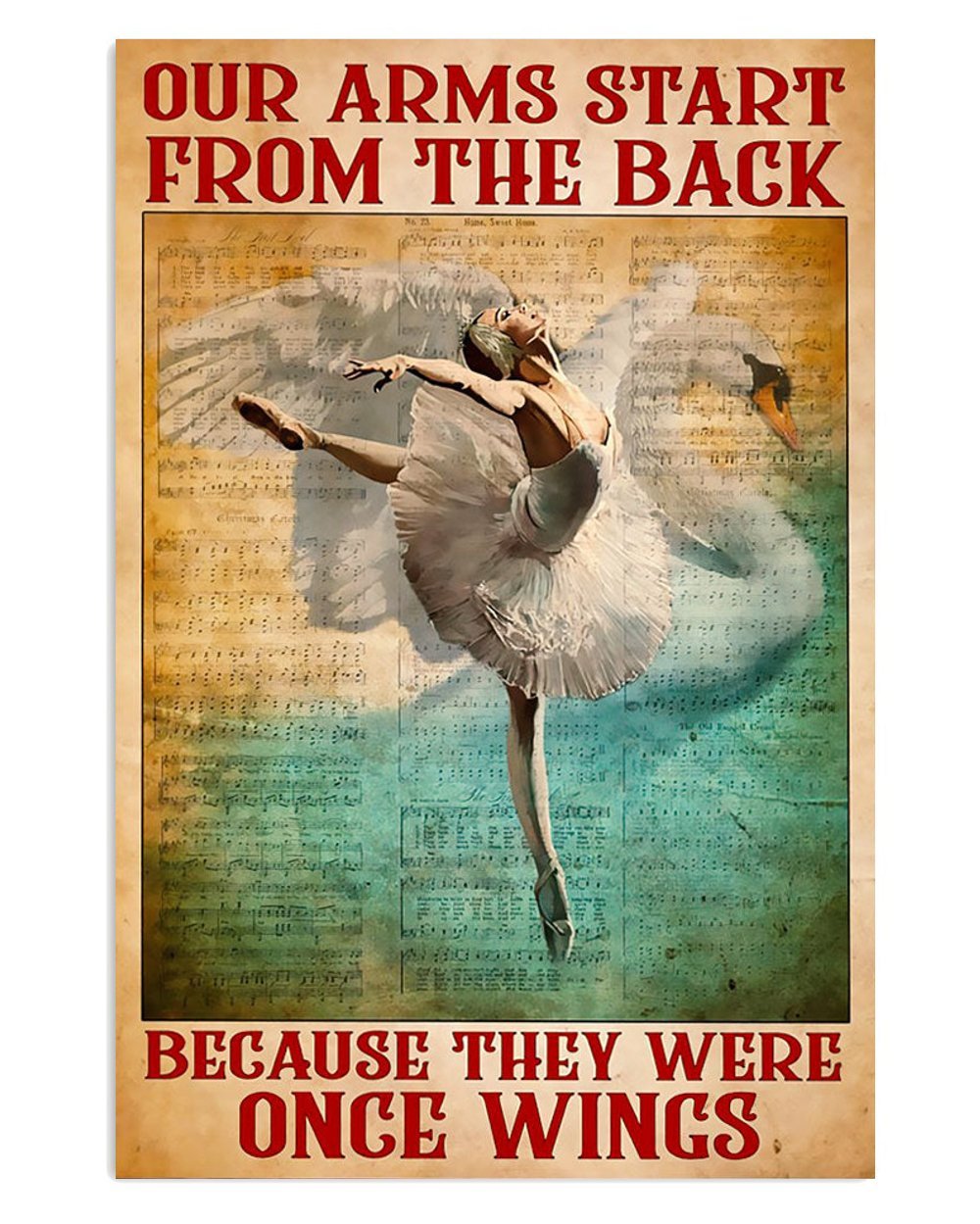 Ballet Dance Arms Up Poster