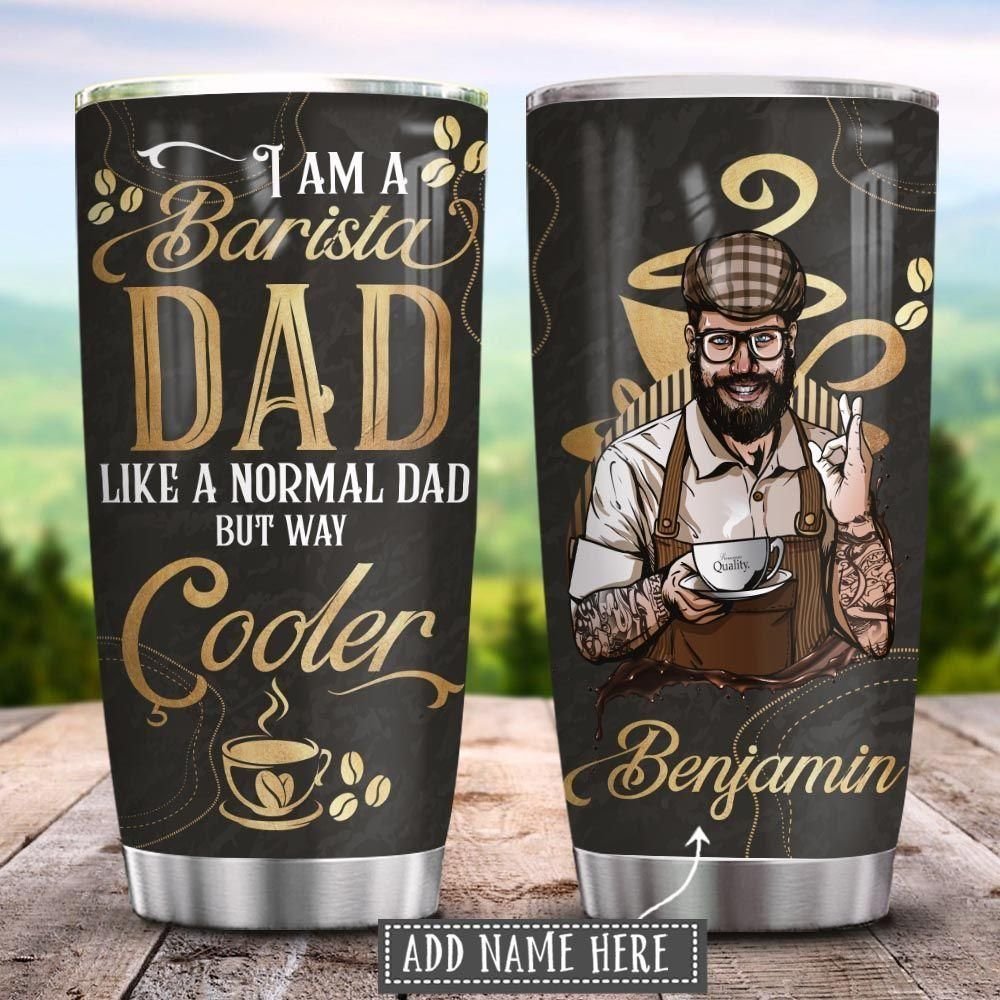 Barista Dad Personalized Tumbler