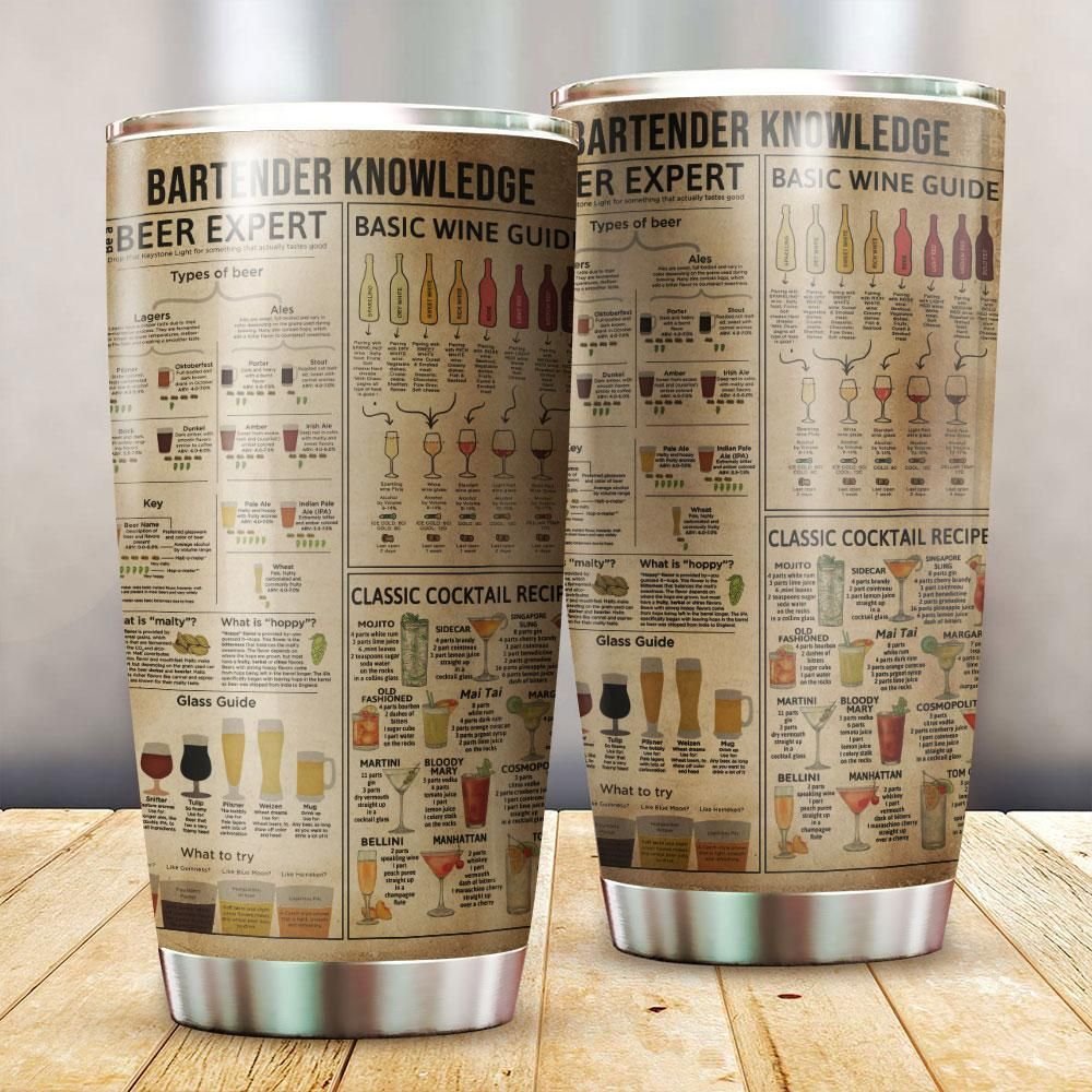 Bartender Knowledge Personalized Tumbler