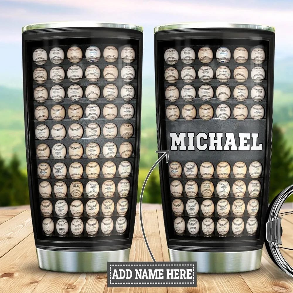 Baseball Display Personalized Tumbler