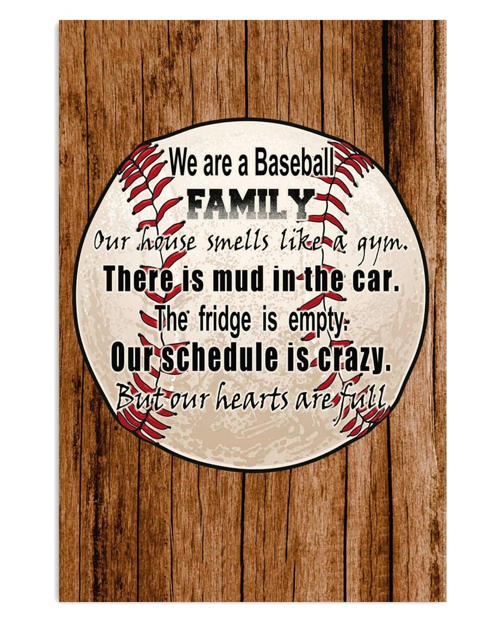 Baseball Family Poster