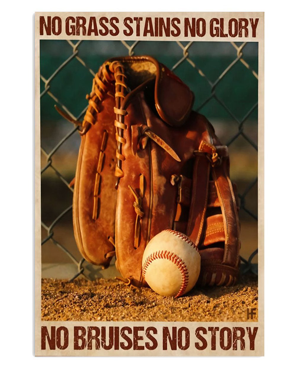 Baseball Inspirational Motivational Poster for Players