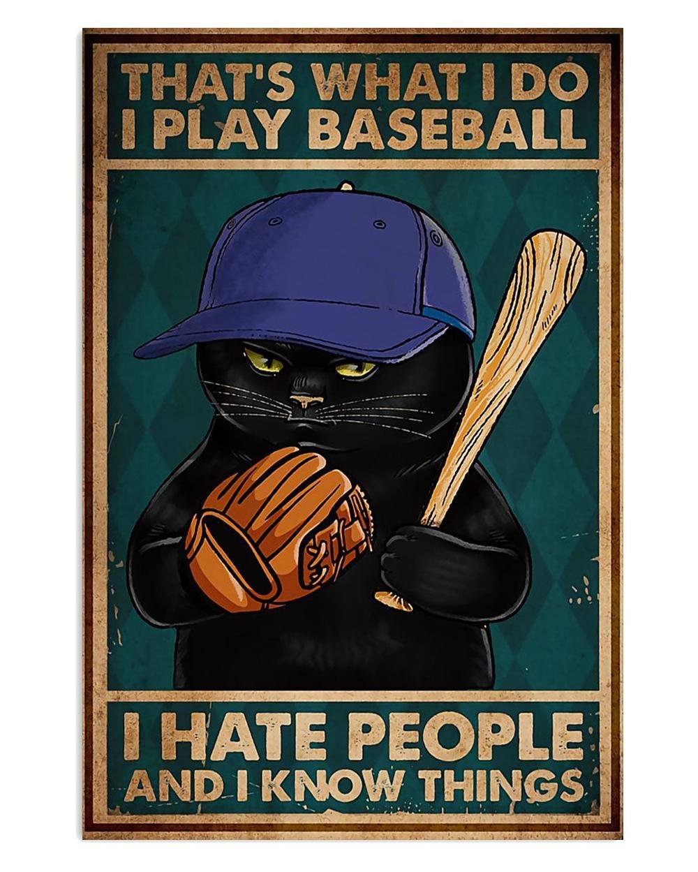 Baseball Know Things Player Poster