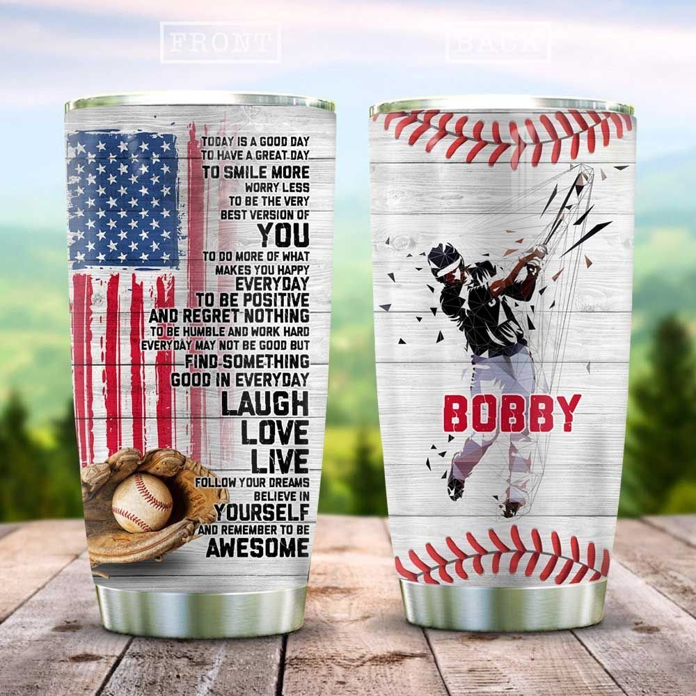 Baseball Make You Happy Personalized Tumbler