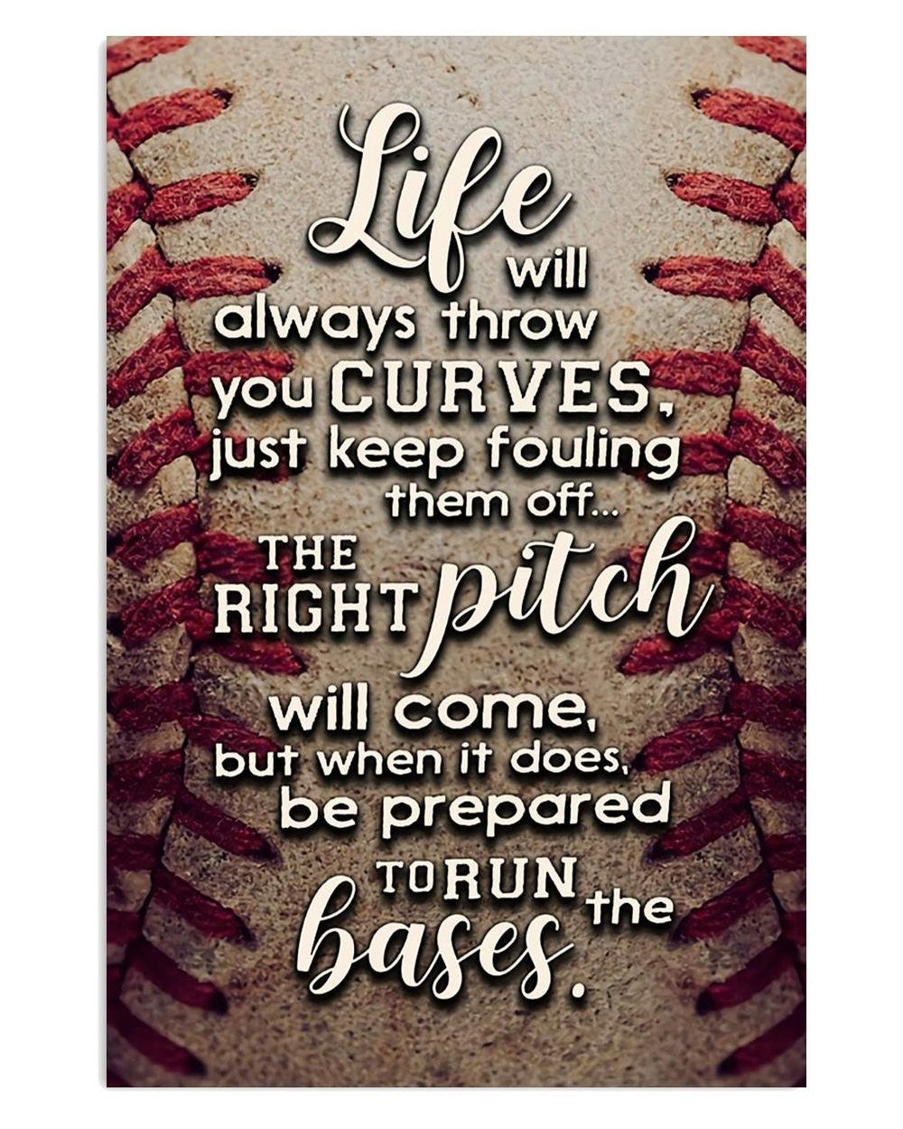 Baseball Player Inspirational Poster