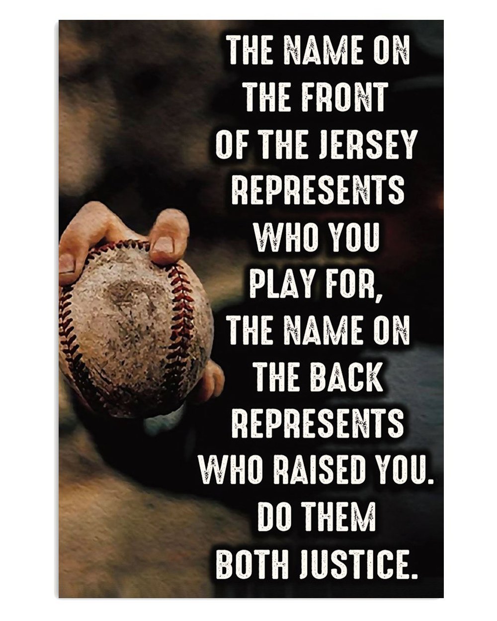 Baseball Poster with Personalized Name