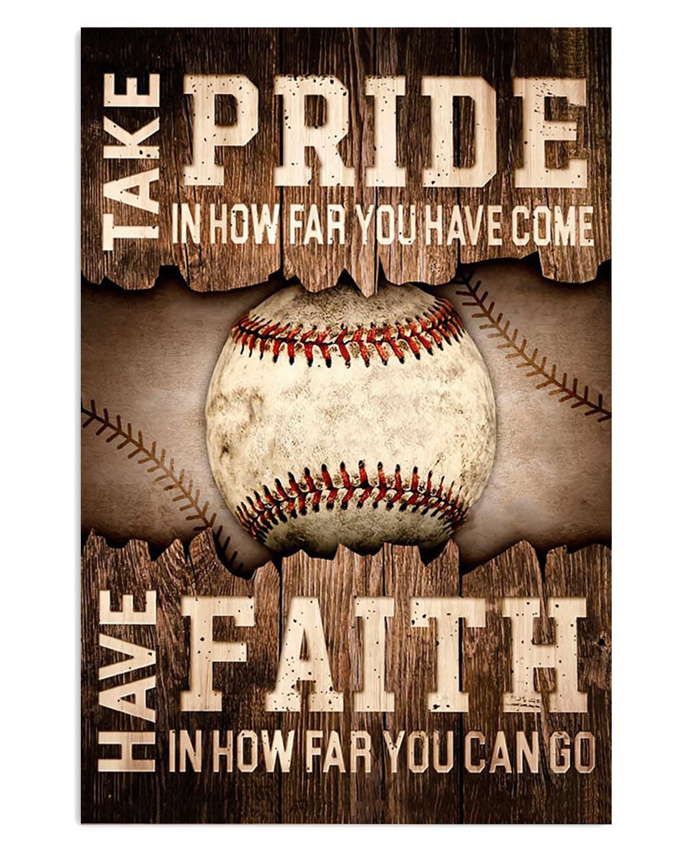 Baseball Pride Poster Gift for Player