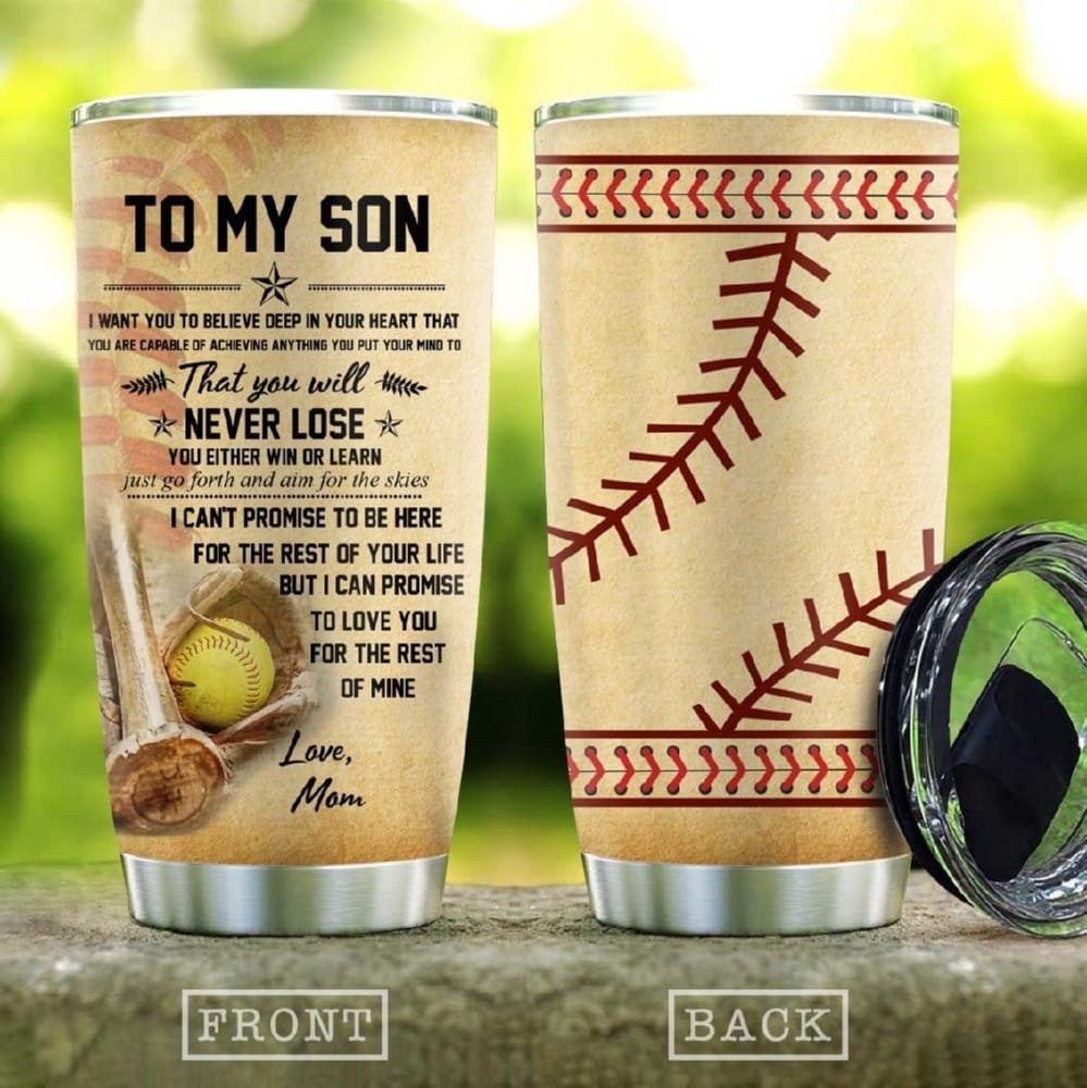 Baseball Son Personalized Tumbler