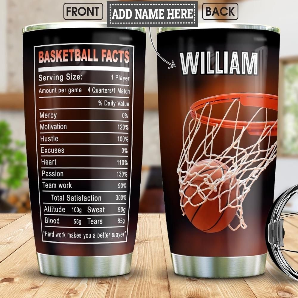 Basketball Fact Personalized Tumbler