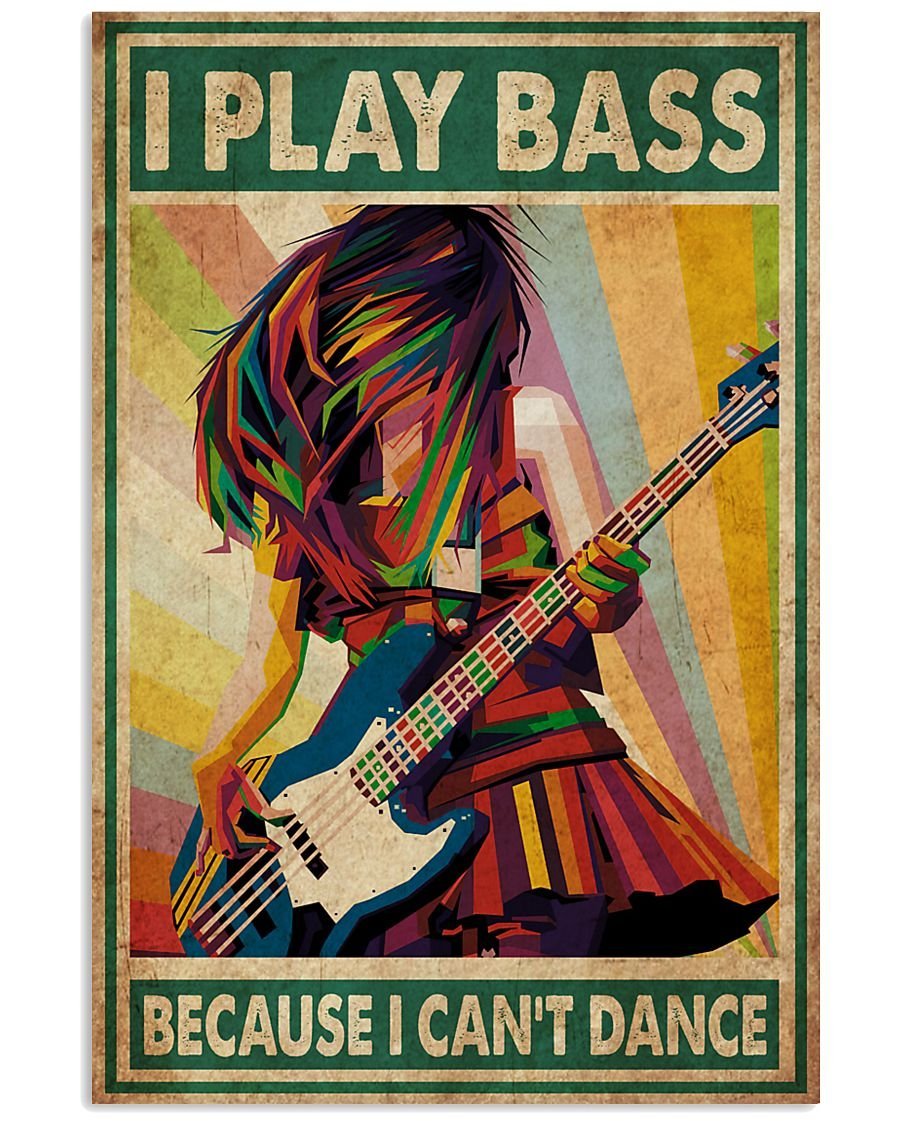 Bass Guitar Poster Art