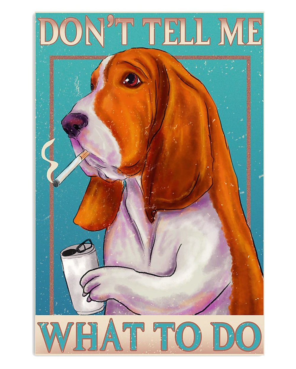 Basset Hound Dog Gift for Miniature Puppies Poster