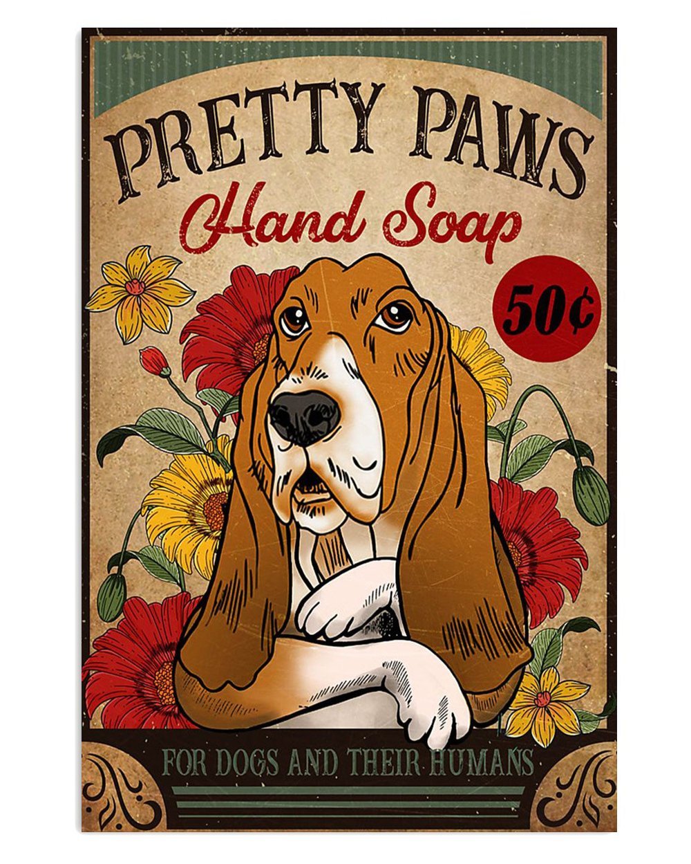 Basset Hound Miniature Puppy Poster