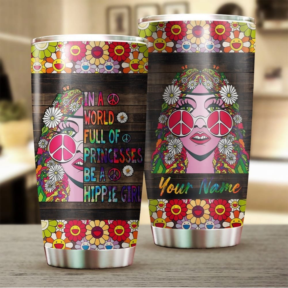 Be A Hippie Girl Personalized Tumbler