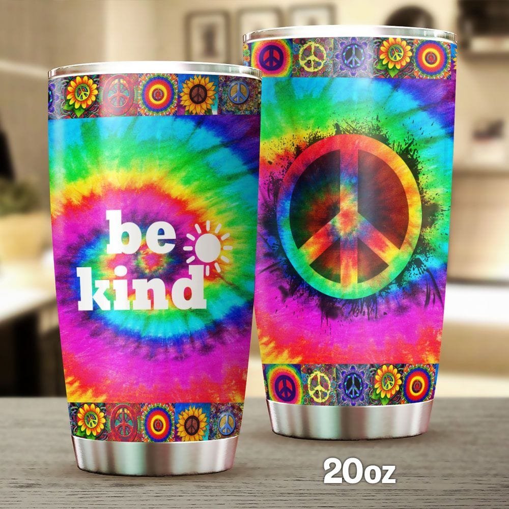 Be Kind Hippie Personalized Tumbler