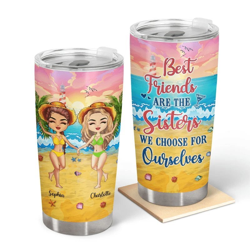 Beach Best Friends Choose For Ourselves Personalized Tumbler