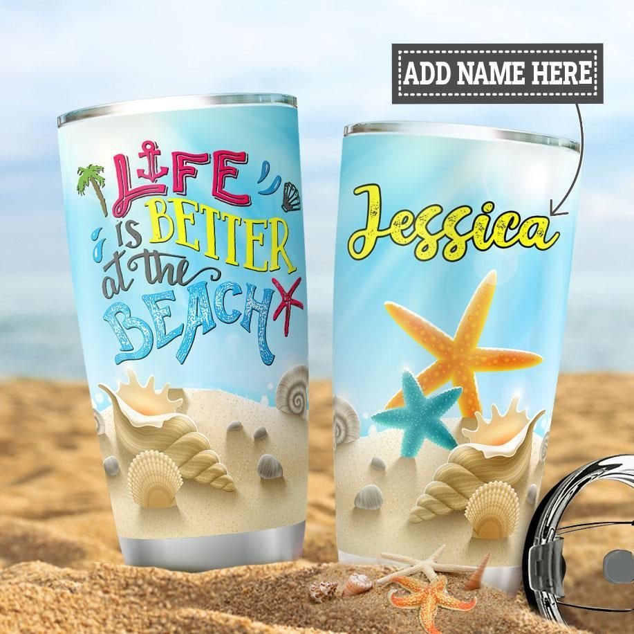 Beach Better Life Personalized Tumbler