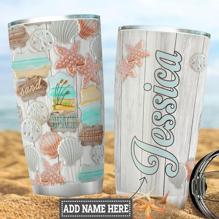 Beach Lover Relax Personalized Tumbler