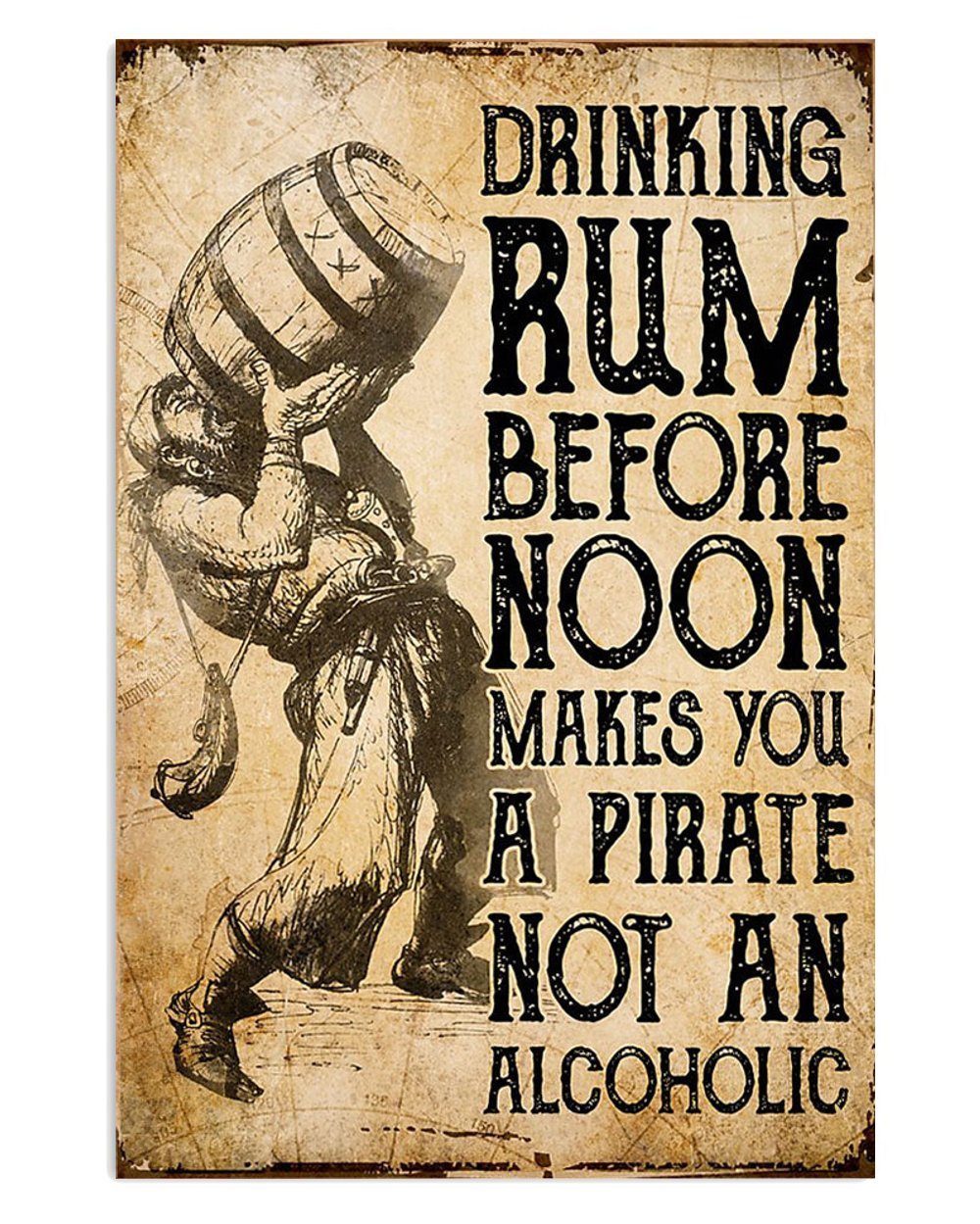 Beachside Rum Poster