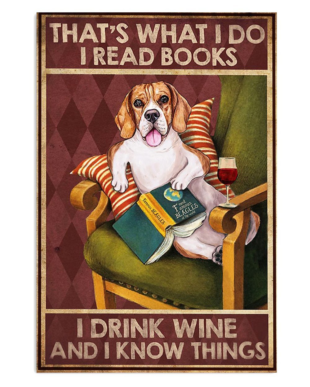 Beagle Books Wine Knowledge Poster