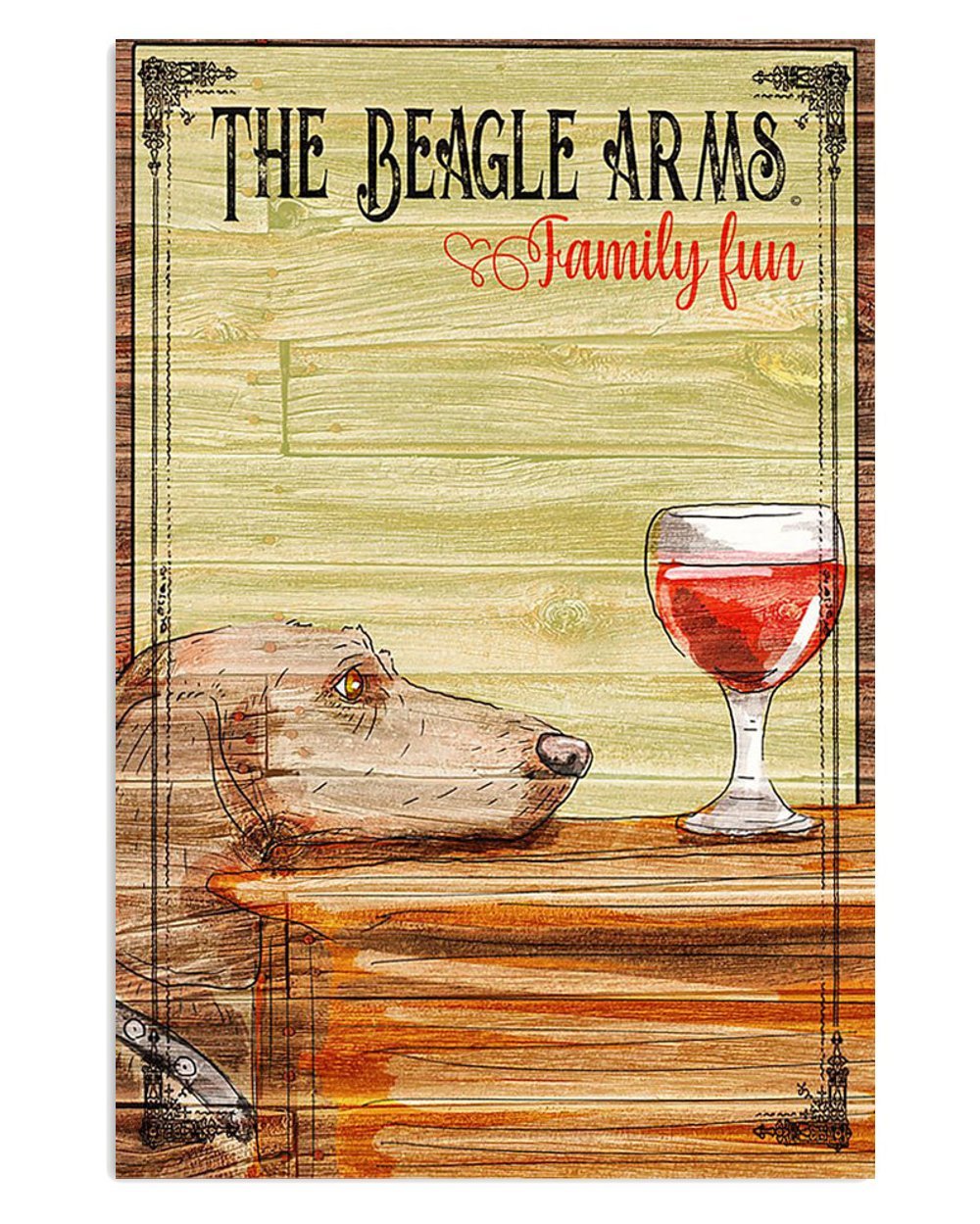 Beagle Dog Family Fun Poster