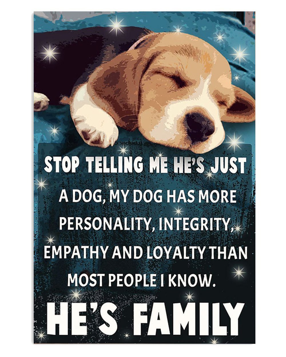 Beagle Dog Family Poster