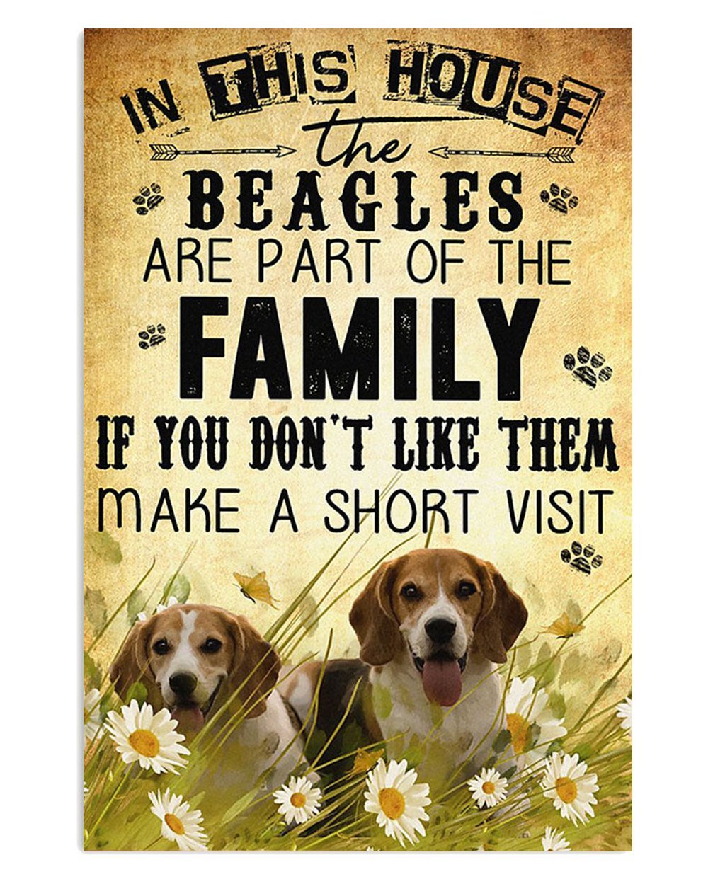 Beagle Dog House Poster