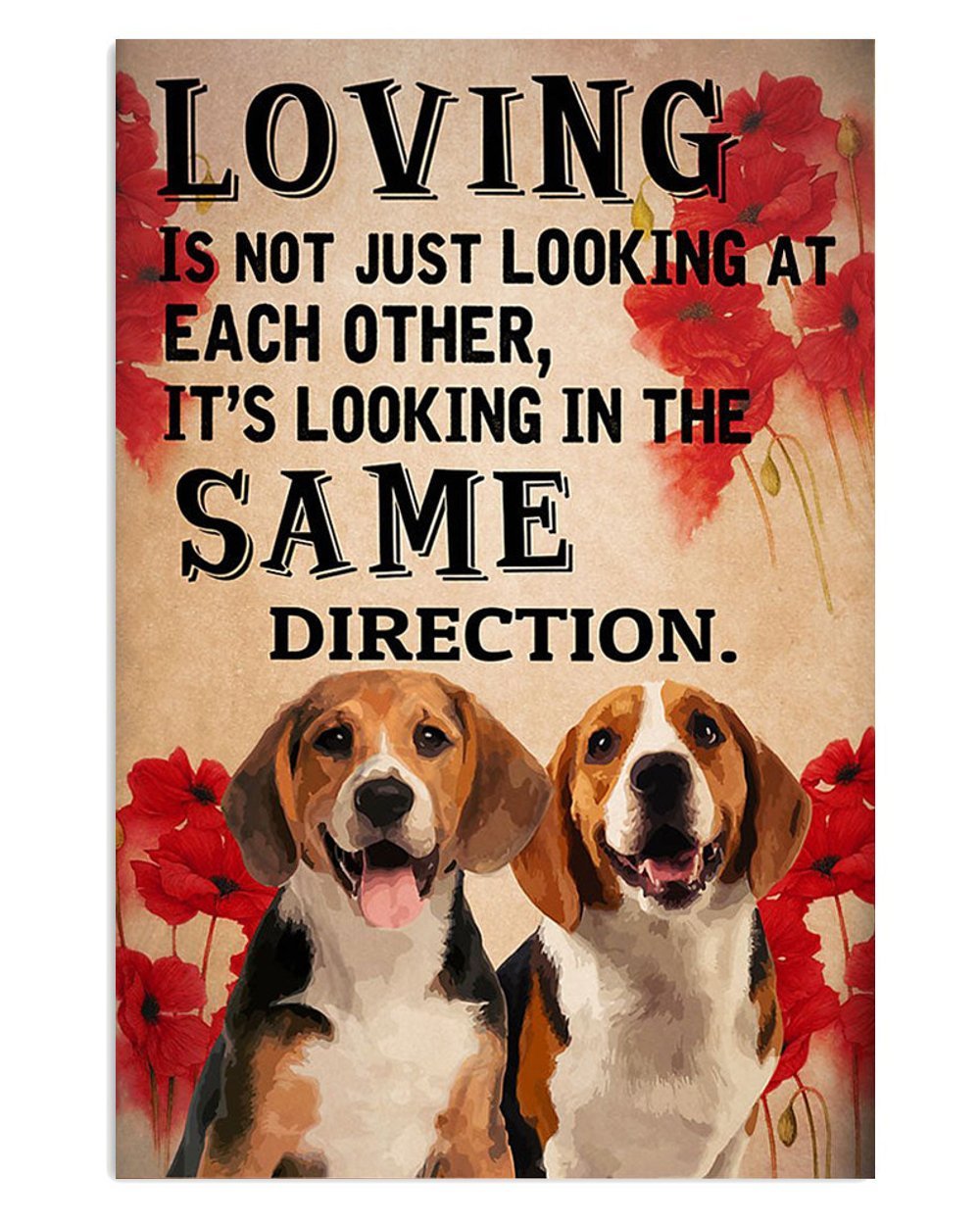 Beagle Dog Lovers United Poster