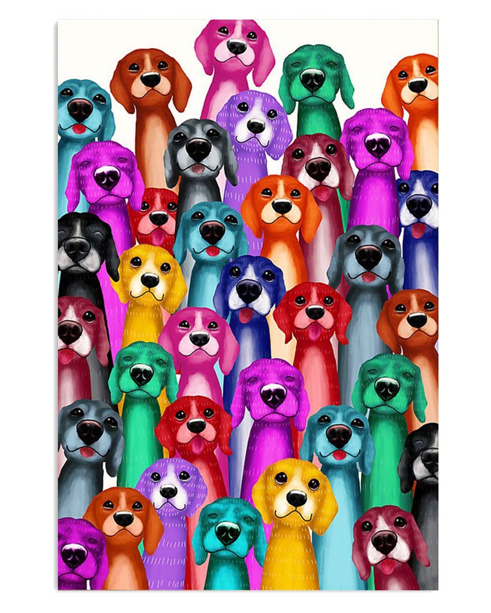 Beagle Dog Multi Dog Poster