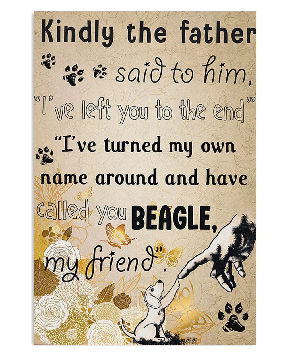 Beagle Poster for Dog Mom and Dad