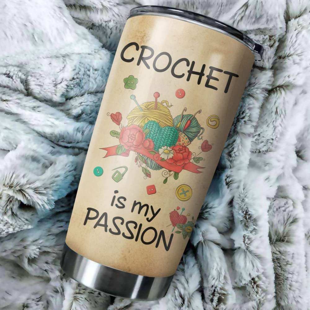 Beautiful Crochet Knowledge Personalized Tumbler