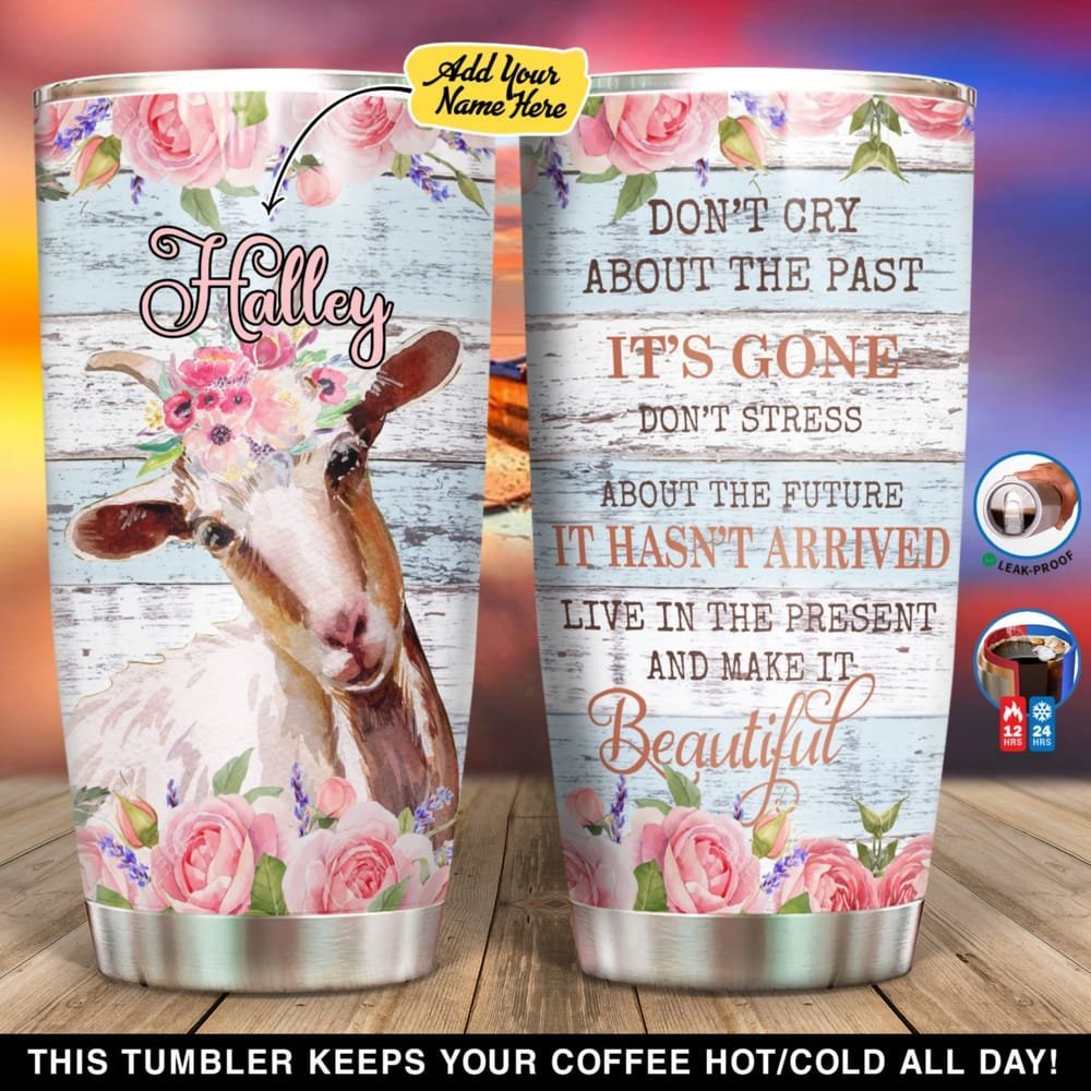 Beautiful Goat Personalized Tumbler