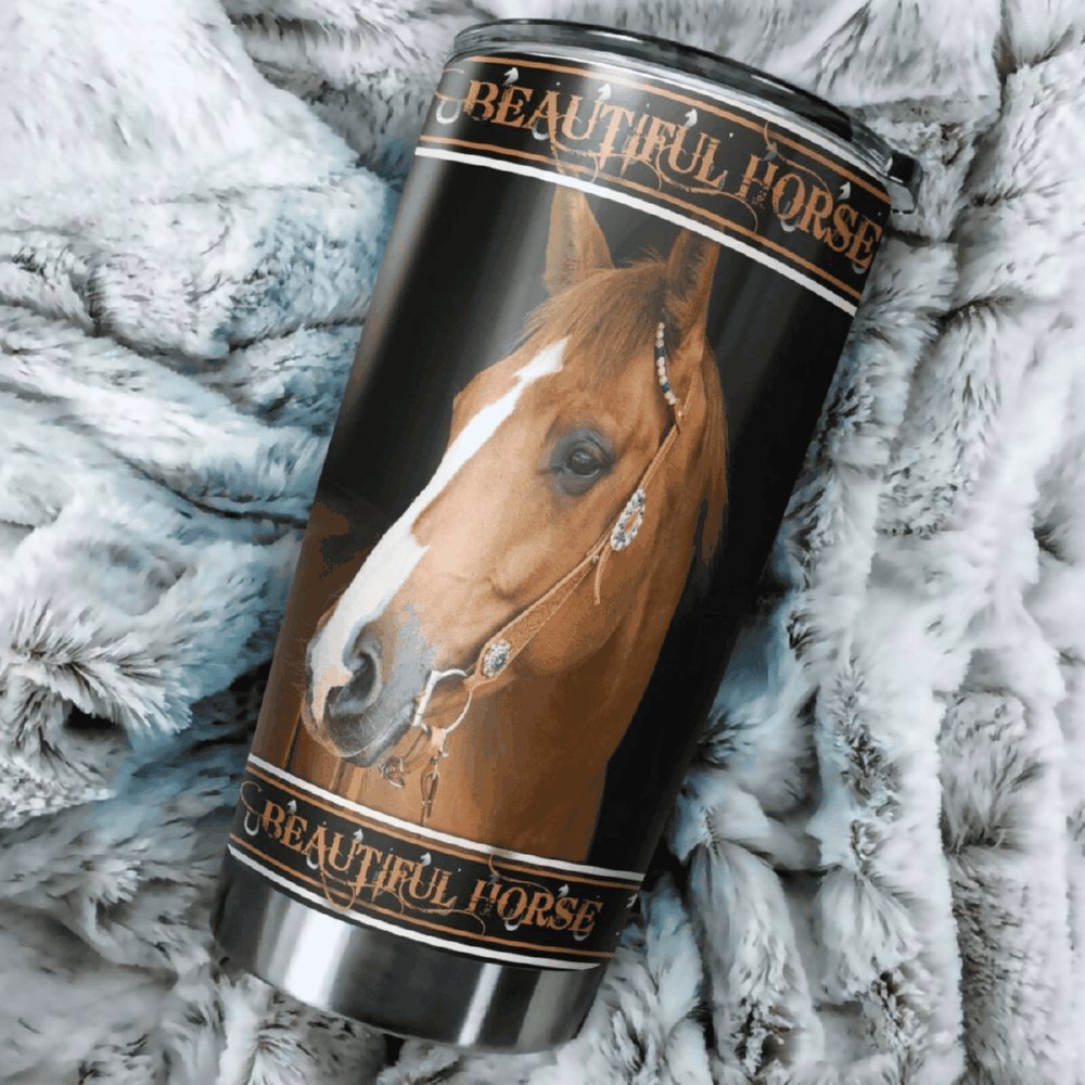 Beautiful Horse Personalized Tumbler