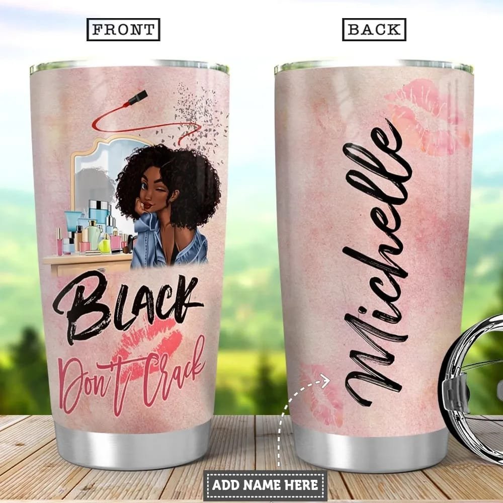 Beauty Black Women Personalized Tumbler