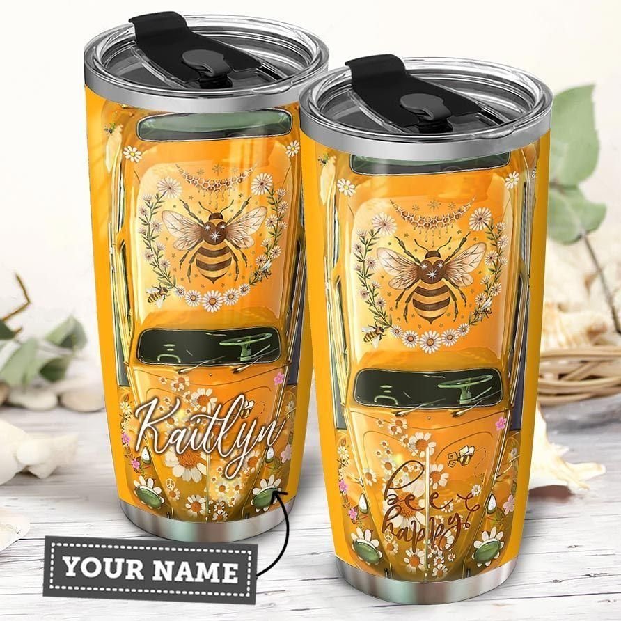 Bee Car Personalized Tumbler